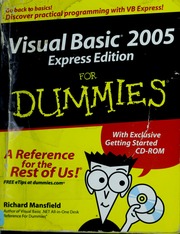 Visual Basic 2005 Express Edition For Dummies Mansfield Richard