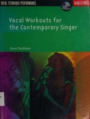 Vocal Workouts For The Contemporary Singer Papcom Edition Peckham