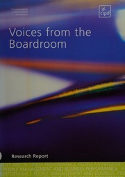 Voices From The Boardroom Guest David 1944 Chartered Institute Of Personnel And Development