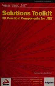 Visual Basic Net Solutions Toolkit 1st Edition Abraham Thomas Fredrick Lhotka