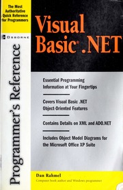 Visual Basicnet Programmers Reference Dan Rahmel