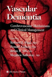 Vascular Dementia Cerebrovascular Mechanisms And Clinical Management Paul