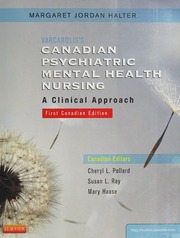 Varcaroliss Canadian Psychiatric Mental Health Nursing A Clinical Approach Halter