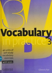 Vocabulary In Practice 3 Pye Glennis