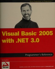 Visual Basic 2005 With Net 30 Programmers Reference Stephens
