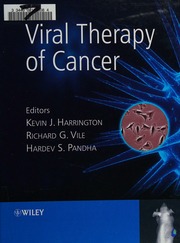 Viral Therapy Of Cancer Harrington Kevin J 1958 Pandha Hardev Vile