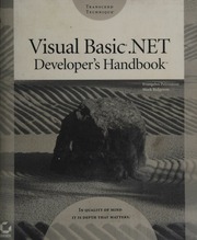 Visual Basic Net Developers Handbook Rev Ed Edition Petroutsos