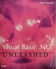 Visual Basic Net Unleashed Electronic Resource 1st Edition Kimmel