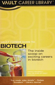 Vault Career Guide To Biotech Carole Moussalli