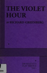 The Violet Hour Acting Edition Greenberg Richard 1958