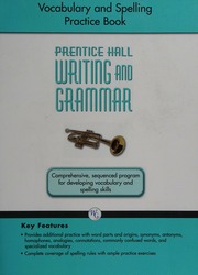 Vocabulary And Spelling Practice Book Grade 9 Cook Bernadine Hladik