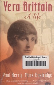 Vera Brittain A Life New Ed Edition Bostridge Mark Berry Paul