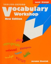 Vocabulary Workshop Grade 4 Level Orange Shostak Jerome Sadlieroxford Firm