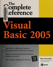 Visual Basic 2005 The Complete Reference None Petrusha Ronald