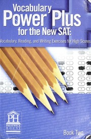 Vocabulary Power Plus For The New Sat Text Large Print Vocabulary Reading And Writing Exercises For High Score Reed