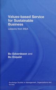 Valuesbased Service For Sustainable Business Lessons From Ikea Edvardsson