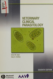 Veterinary Clinical Parasitology 7th Ed Zajac A Conboy Gary A Sloss