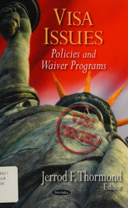 Visa Issues Policies And Waiver Programs Thormond Jerrod F