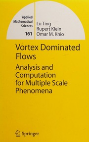 Vortex Dominated Flows Analysis And Computation For Multiple Scale Phenomena 1 Edition Ting