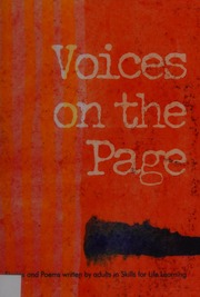 Voices On The Page Stories And Poems Written By Adults In Skills For Life Learning Mallows