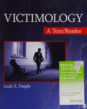 Victimology A Textreader Daigle Leah E