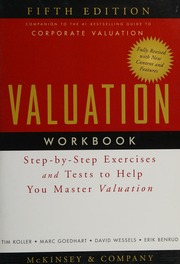 Valuation Measuring And Managing The Value Of Companies 5th Ed Koller