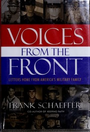 Voices From The Front Letters Home From Americas Military Family 1st Carroll Graf Ed Edition Schaeffer