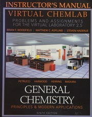 Virtual Chemlab Problems And Assignments For The Virtual Laboratory 25 To Accompany General Chemistry Principles Modern Applications Ninth Edition Instructors Manual Woodfield