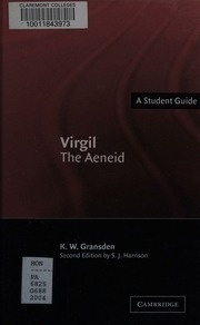 Virgil The Aeneid 2nd Ed Gransden K W Harrison S J
