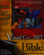 Visual C Net Bible Archer Tom 1964 Whitechapel Andrew