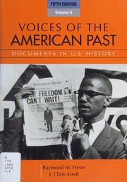 Voices Of The American Past Documents In Us History Hyser