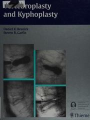 Vertebroplasty And Kyphoplasty Resnick Daniel K Garfin Steven R