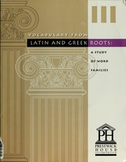 Vocabulary From Latin And Greek Roots A Study Of Word Families Osborne