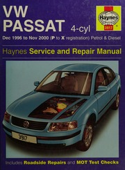Vw Passat 9600 Service Repair Manual Randall Martynn