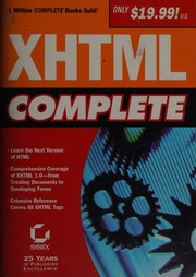 Xhtml Complete 1st Edition Sybex Inc
