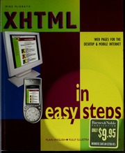 Xhtml In Easy Steps Mcgrath Mike 1956