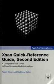 Xsan Quickreference Guide 2nd Ed Adam B Green