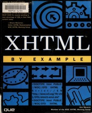 Xhtml By Example Navarro Ann