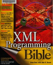 Xml Programming Bible Benz Brian Durant John R
