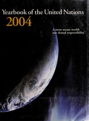 Yearbook Of The United Nations 2004 Volume 58 United Nations Department Of Public Information