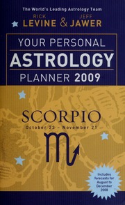 Your Personal Astrology Planner 2009 Scorpio Levine Rick Jawer