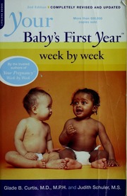 Your Babys First Year Week By Week 2 Rev Upd Edition Curtis