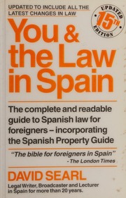 You The Law In Spain 15th Ed Searl David