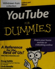 Youtube For Dummies Sahlin Doug Botello Chris