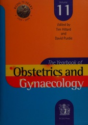 The Yearbook Of Obstetrics And Gynaecology Vol 11 Hillard T C Purdie