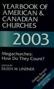 Yearbook Of American Canadian Churches 2003 Lindner Eileen W