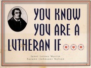 You Know You Are A Lutheran If Martin Janet Letnes Nelson Suzann Johnson