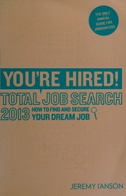 Youre Hired Total Job Search 2013 Lanson Jeremy