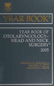 The Year Book Of Otolaryngology Head And Neck Surgery 2005 Rev Ed Edition Paparella