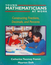 Young Mathematicians At Work Constructing Fractions Decimals And Percents 1 Edition Fosnot